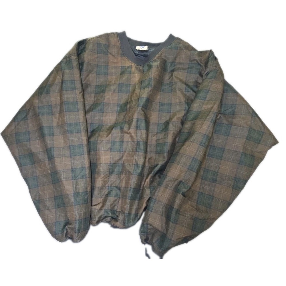 Vtg 90s Timberline Colorado Windshirt Mens XXL Plaid Pullover Jacket USA Made